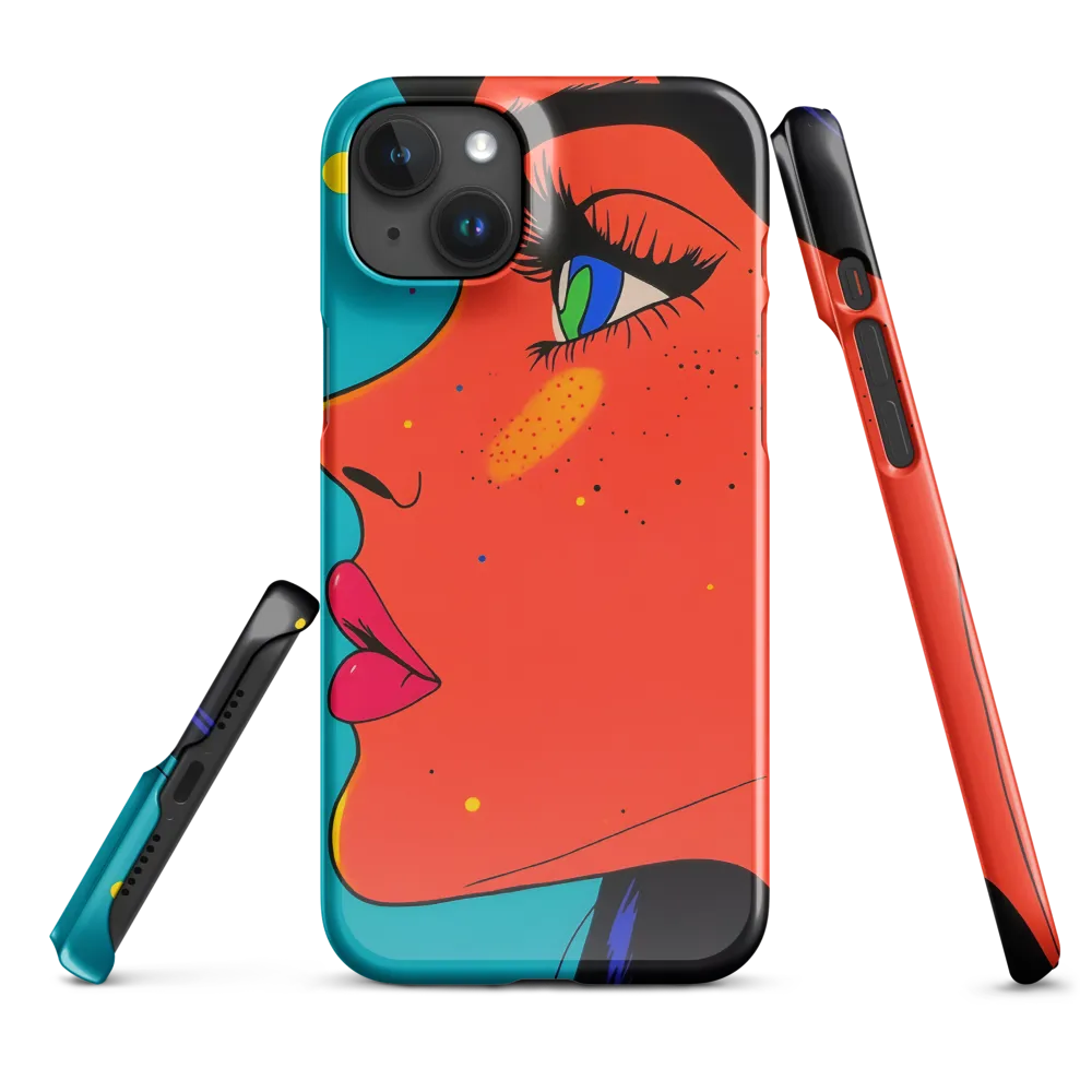 Vibrant Feminine Profile in Pop Art