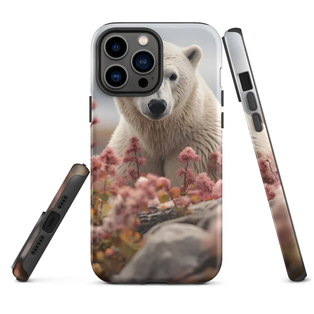 Curiosity Among Blooms: The Polar Bear