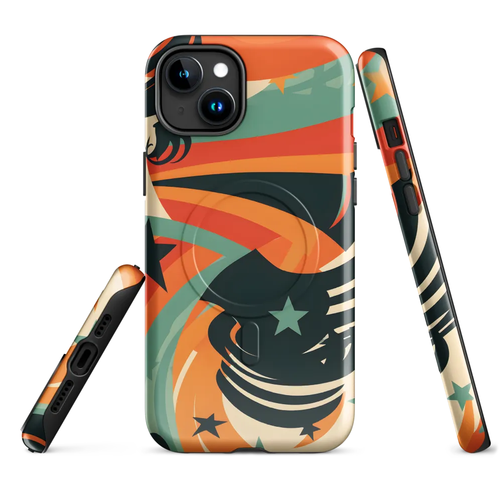Swirls of Elegance | Phone Case |  15 Plus | MagSafe® Tough Case | Glossy
