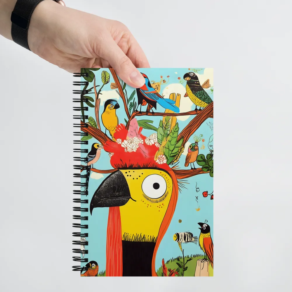 Harmony of Feathered Friends | Spiral Notebook