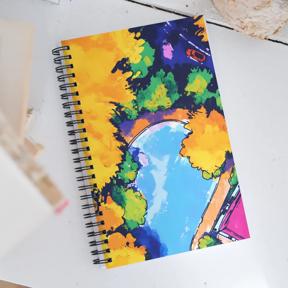 Vibrant Waterscape | Spiral Notebook