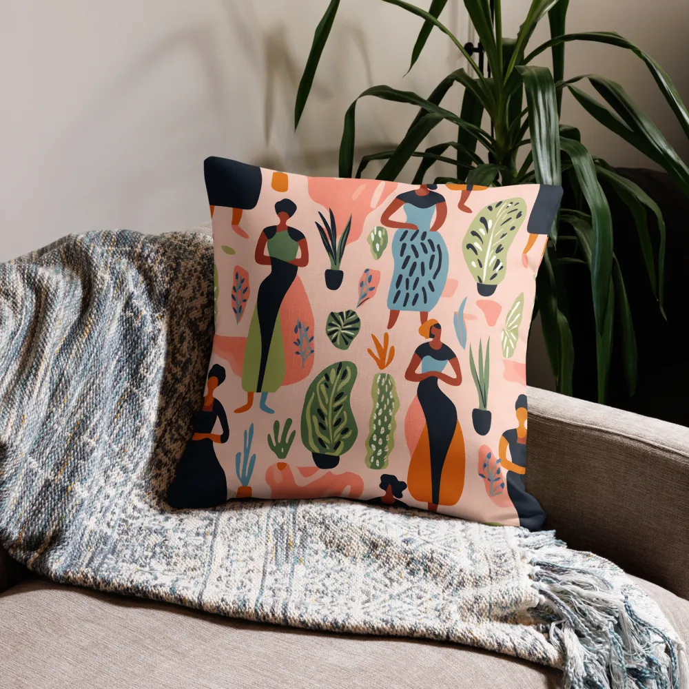 Harmony of Nature and Femininity | Pillow & Pillow Case | Multiple Sizes