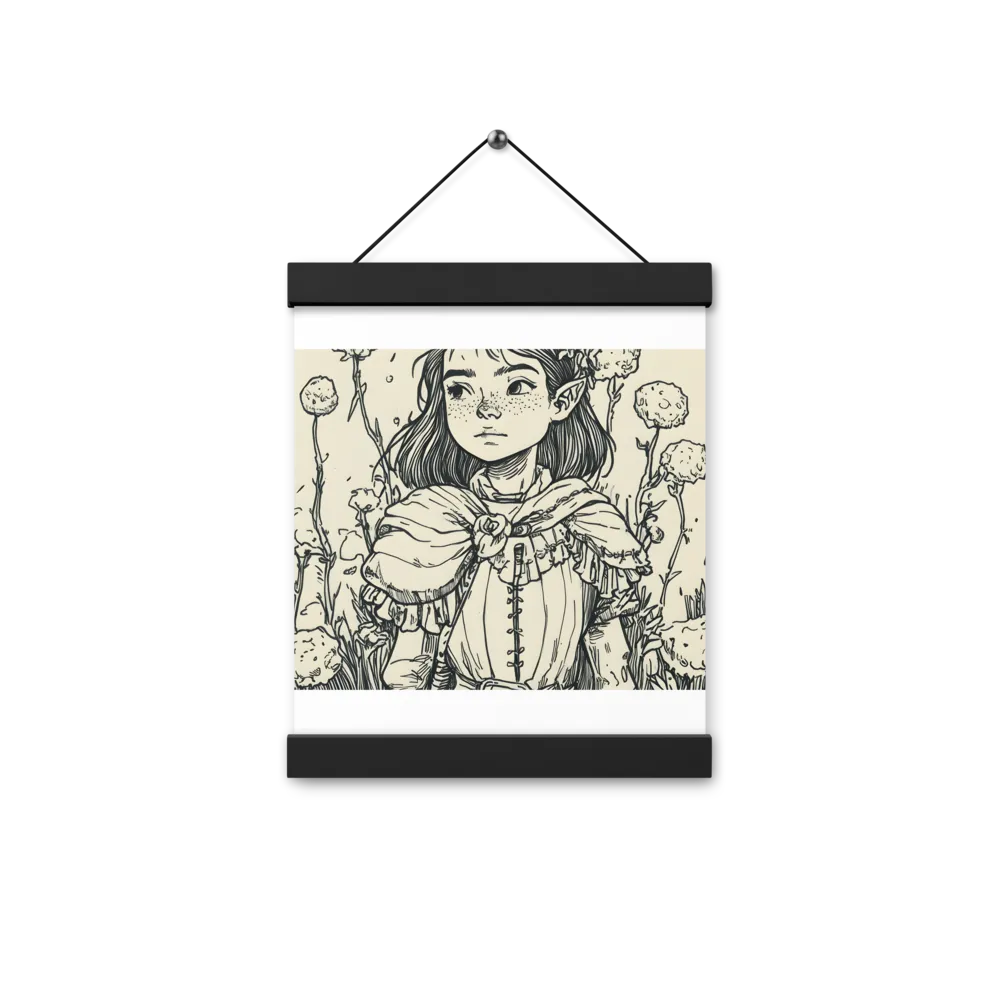 A Young Guardian of Nature | Poster With Black Wood Hanger | 8″×10″