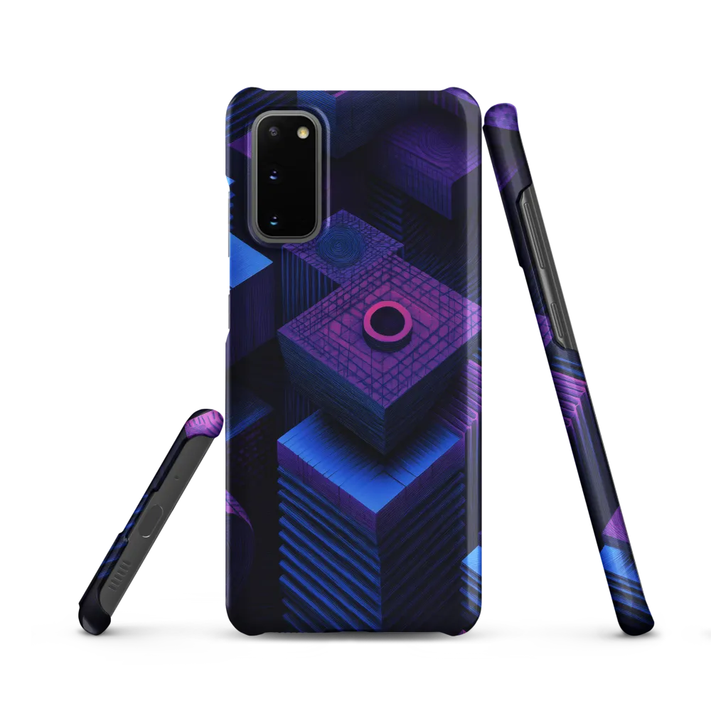 Geometric Dreams in Blue and Purple