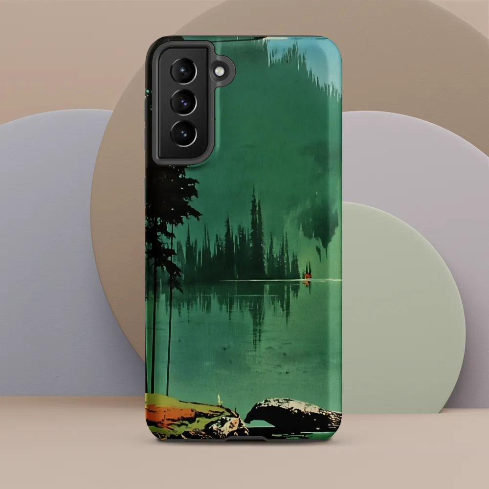 Serenity Reflected: A Tranquil Lake Scene