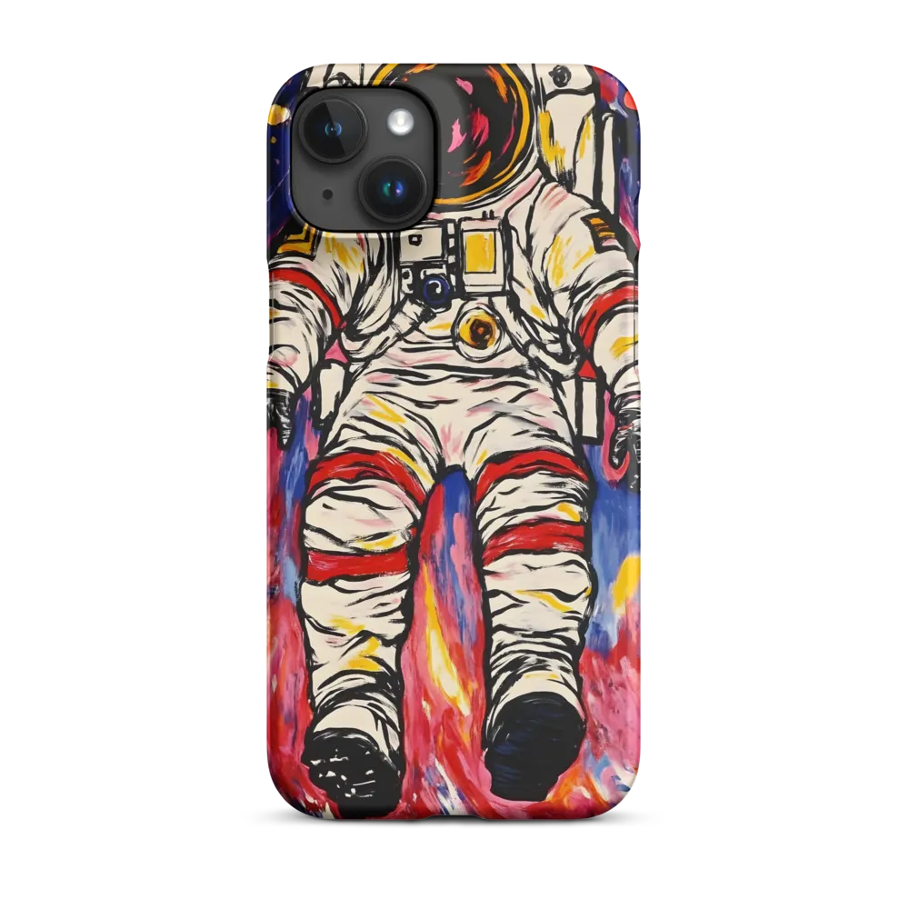 Magenta Drift: Floating Astronaut