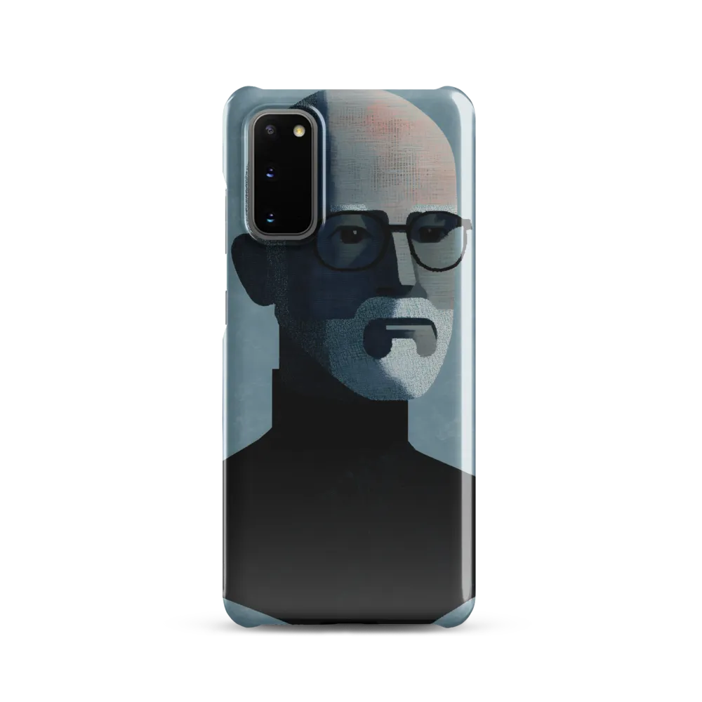 Minimalist Portrait of a Modern Man | Phone Case |  S20 | Snap Case | Glossy