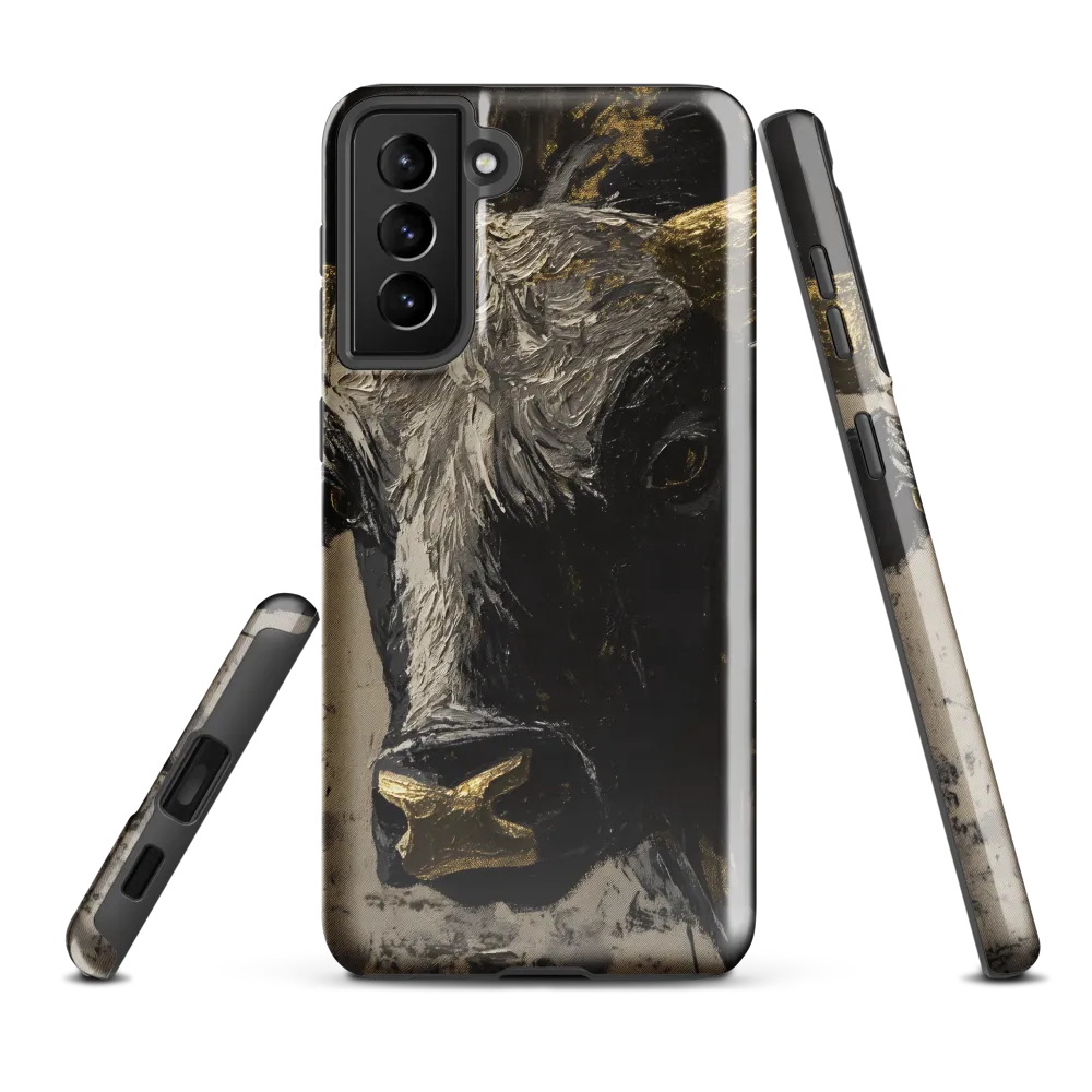 Majestic Bull: The Power in Black and Gold