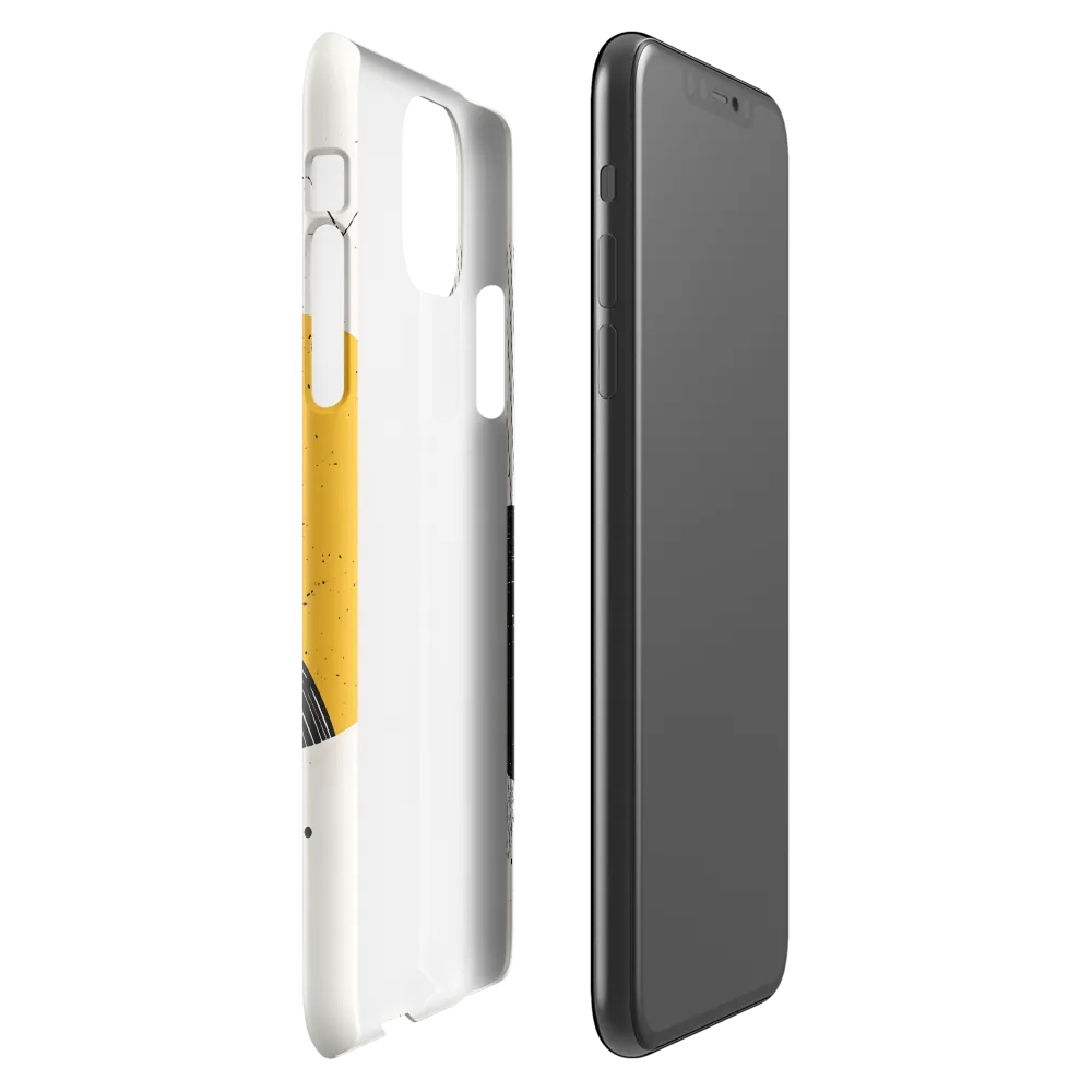 Dynamic Harmony in Black and Yellow | Phone Case |  11 Pro Max | Snap Case | Glossy