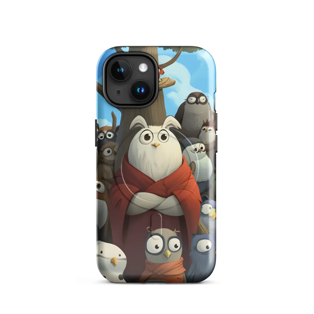 The Gathering of Owls | Phone Case |  15 | MagSafe® Tough Case | Glossy