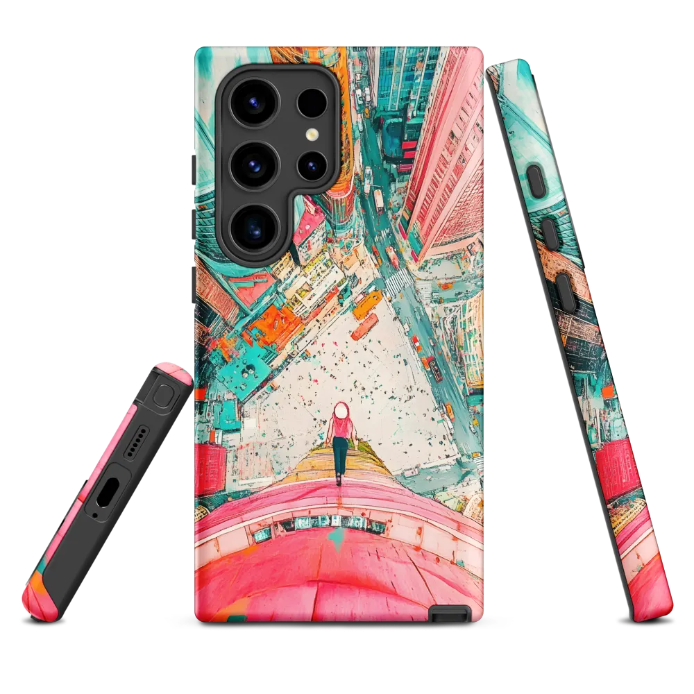 Vertical Horizons: A Surreal Cityscape Adventure | Phone Case |  S24 Ultra | Tough Case | Matte