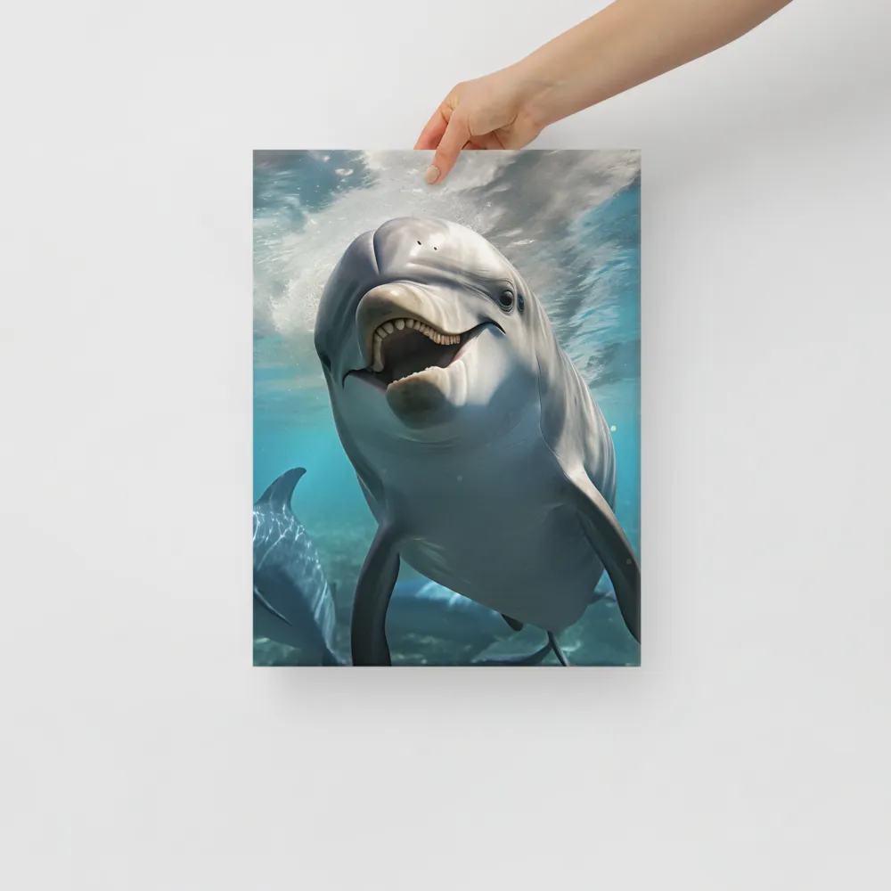 Beneath the Waves: A Dolphin's Dance