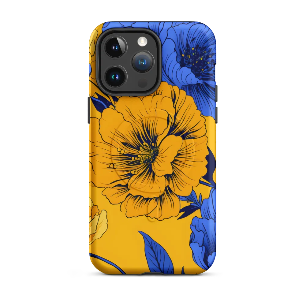 Vibrant Floral Harmony | Phone Case |  14 Pro Max | MagSafe® Tough Case | Matte