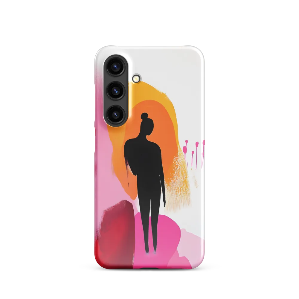 Silhouette in Colorful Abstraction