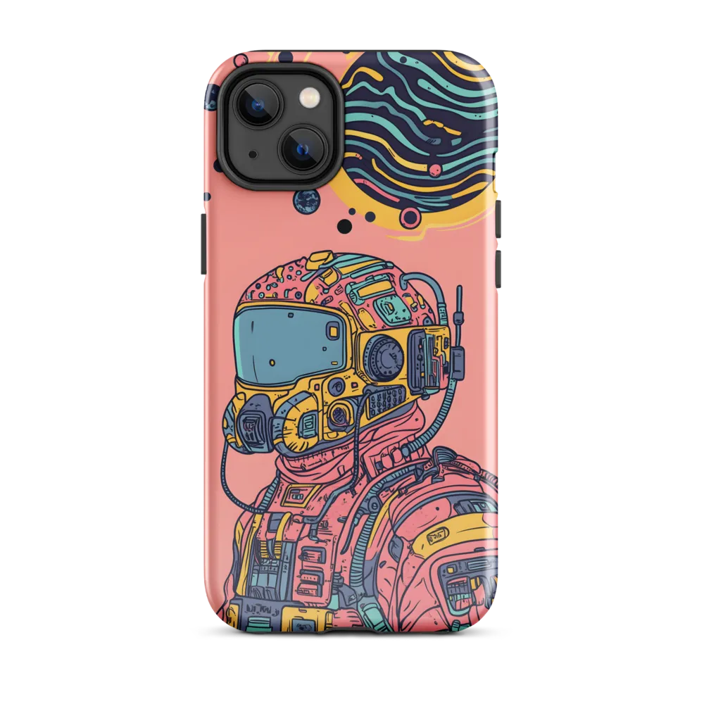 Exploration Beyond: A Digital Astronaut | Phone Case |  14 Plus | Tough Case | Glossy