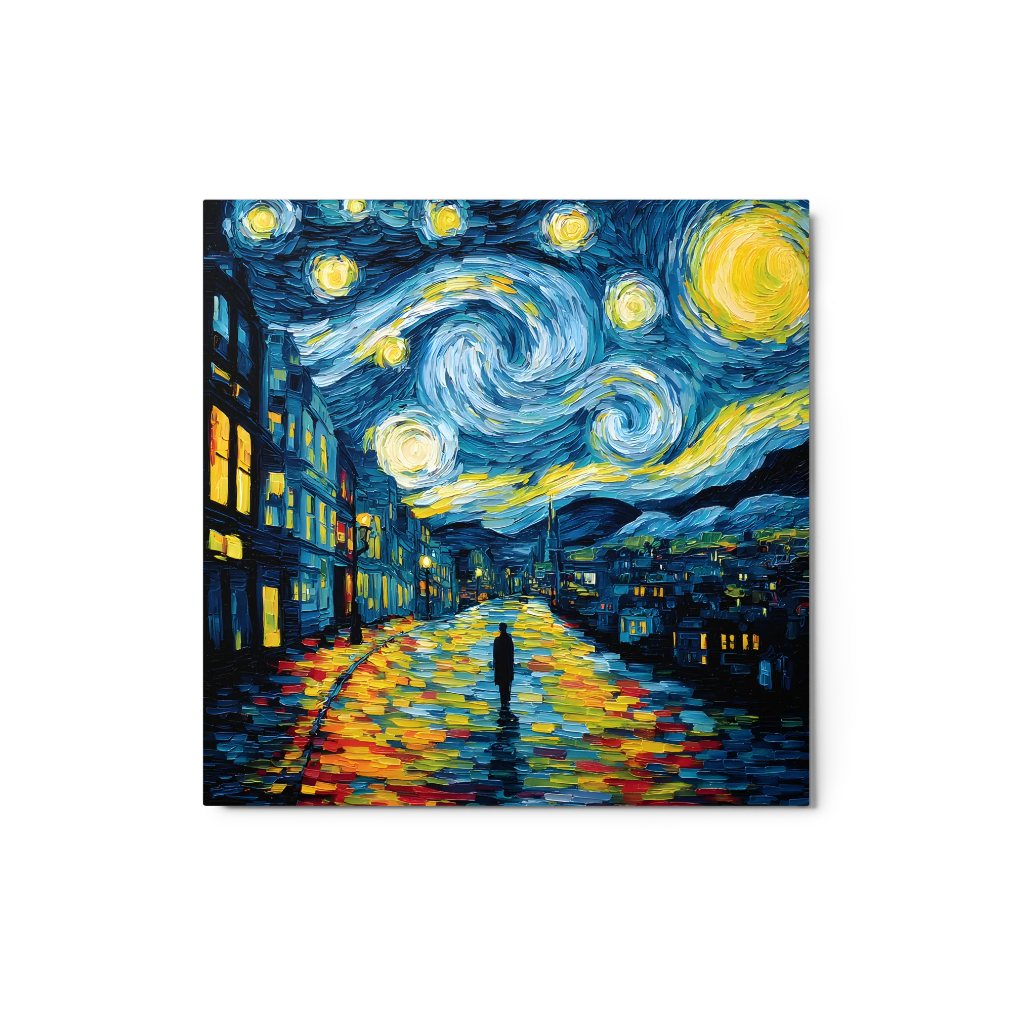 A Starry Night City Stroll