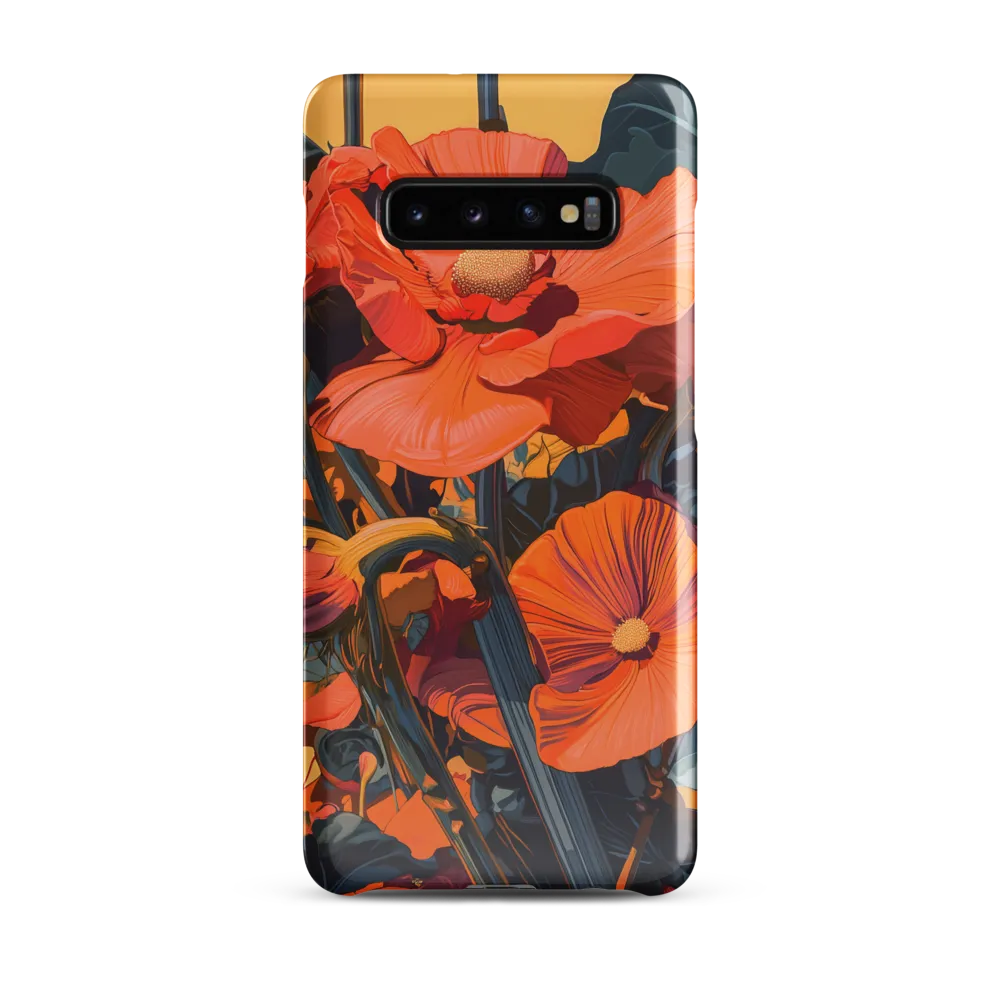 Vibrant Floral Symphony | Phone Case |  S10 Plus | Snap Case | Glossy