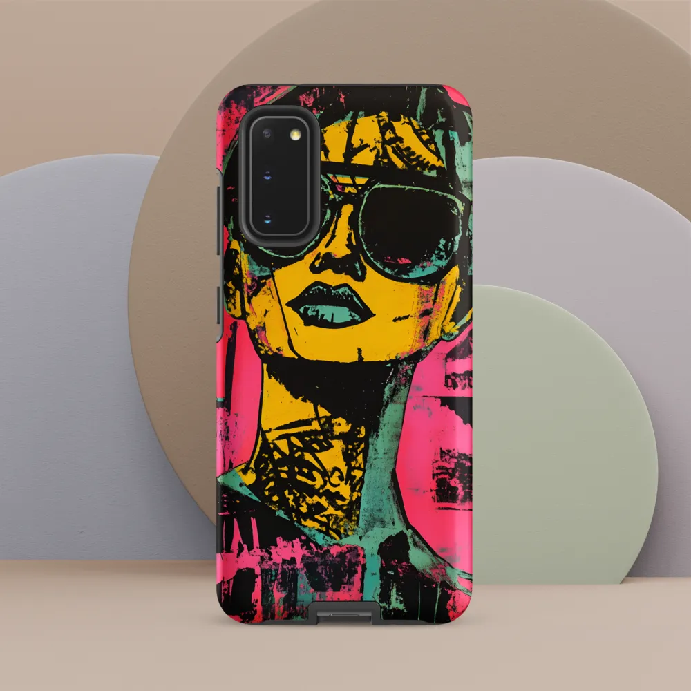 Confident Portrait in Neon Colors