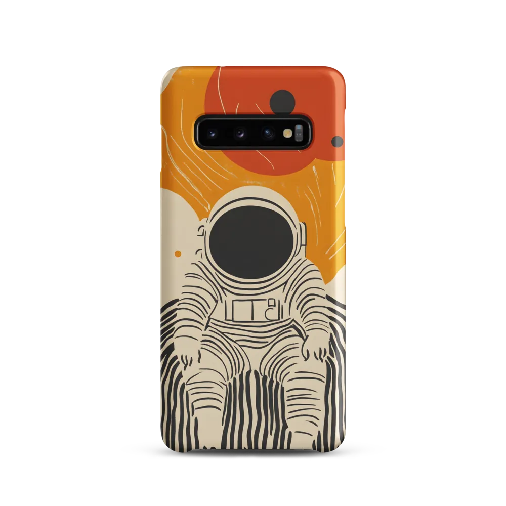 Astronaut in Cosmic Thoughts | Phone Case |  S10 | Snap Case | Matte