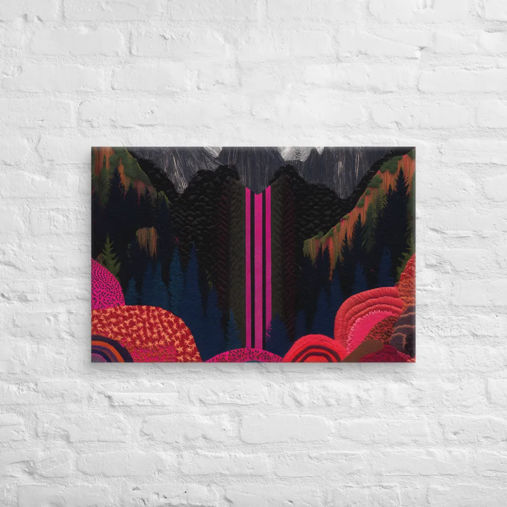 Ethereal Cascade: A Surreal Landscape | Canvas | 20″×30″