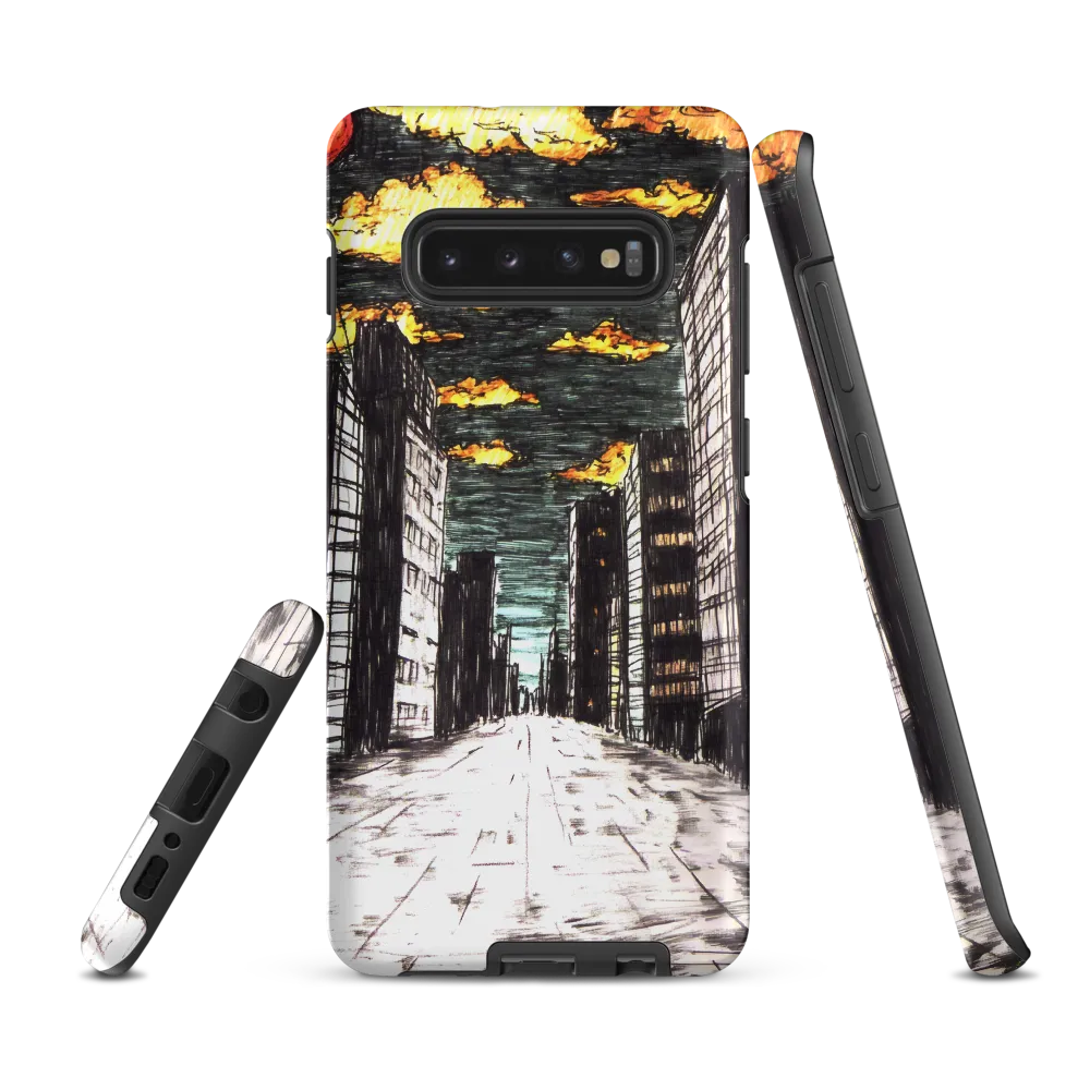 Eclipsed Cityscape