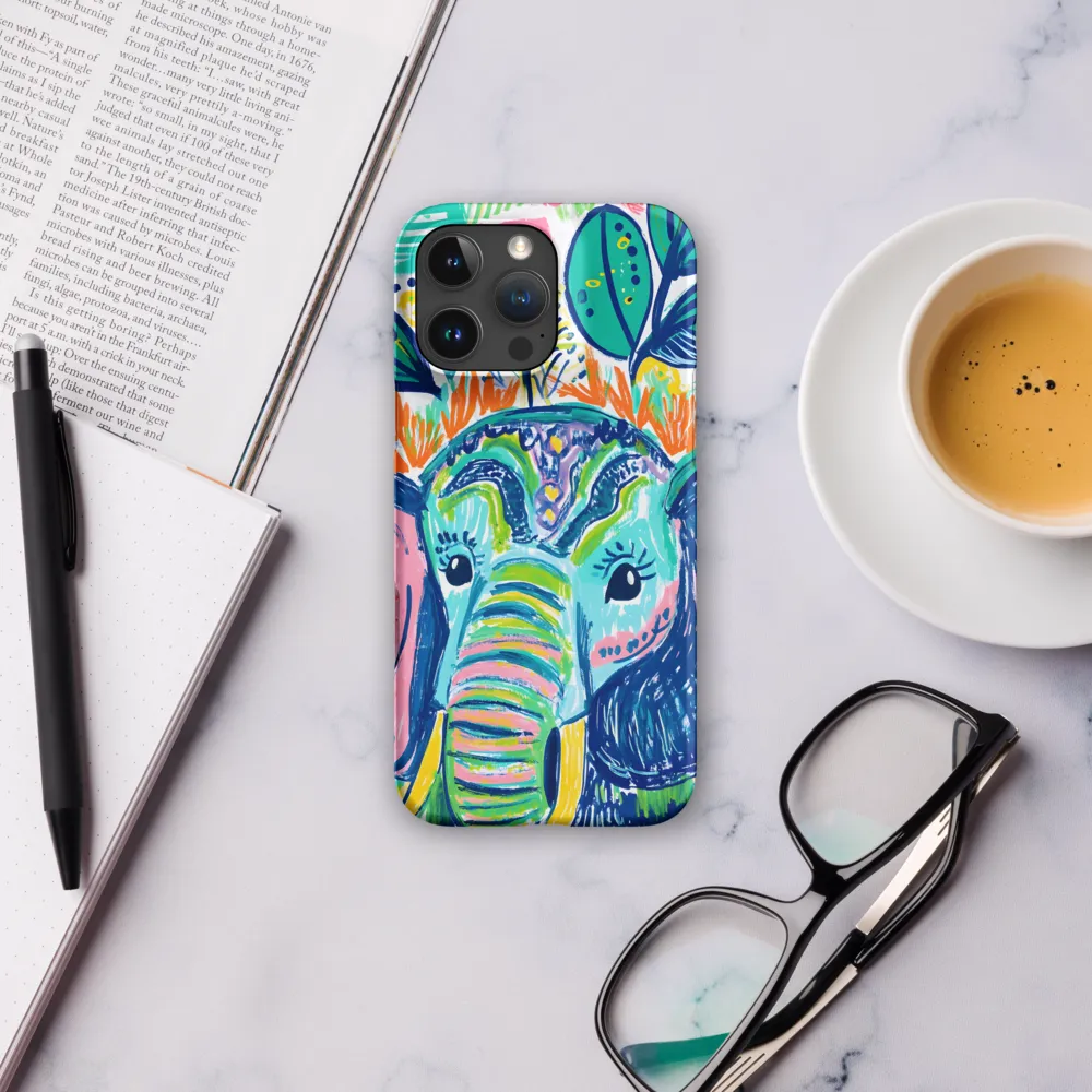 Whimsical Elephant Portrait | Phone Case |  16 Pro Max | Snap Case | Matte