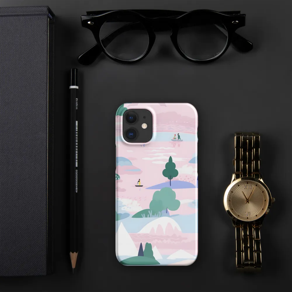 Whimsical Reflections: A Journey Through Landscapes | Phone Case |  12 Mini | Snap Case | Glossy