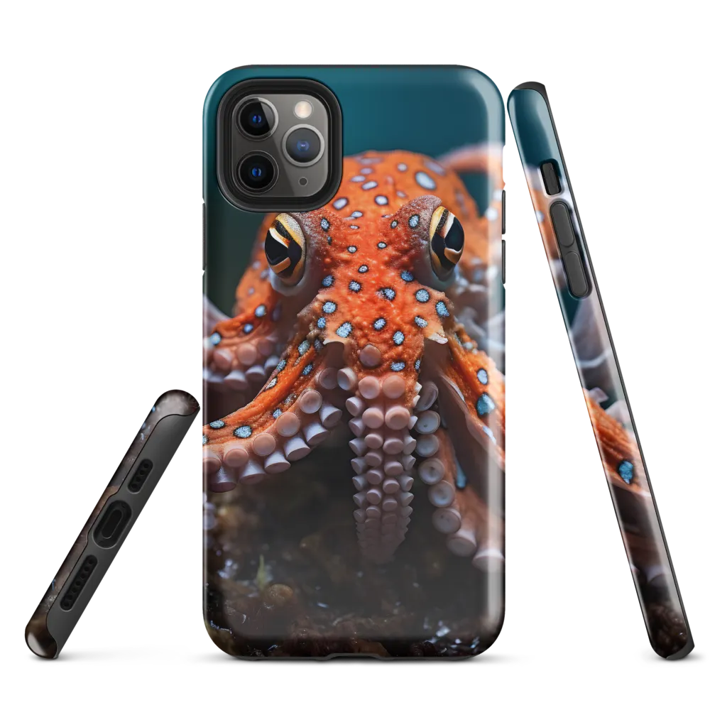 Curiosity of the Deep: The Orange Octopus | Phone Case |  11 Pro Max | Tough Case | Glossy