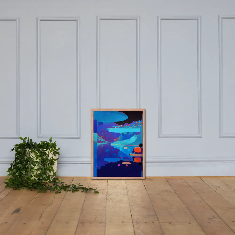 Reflections of Serenity | Poster with Red oak Frame | 18″×24″