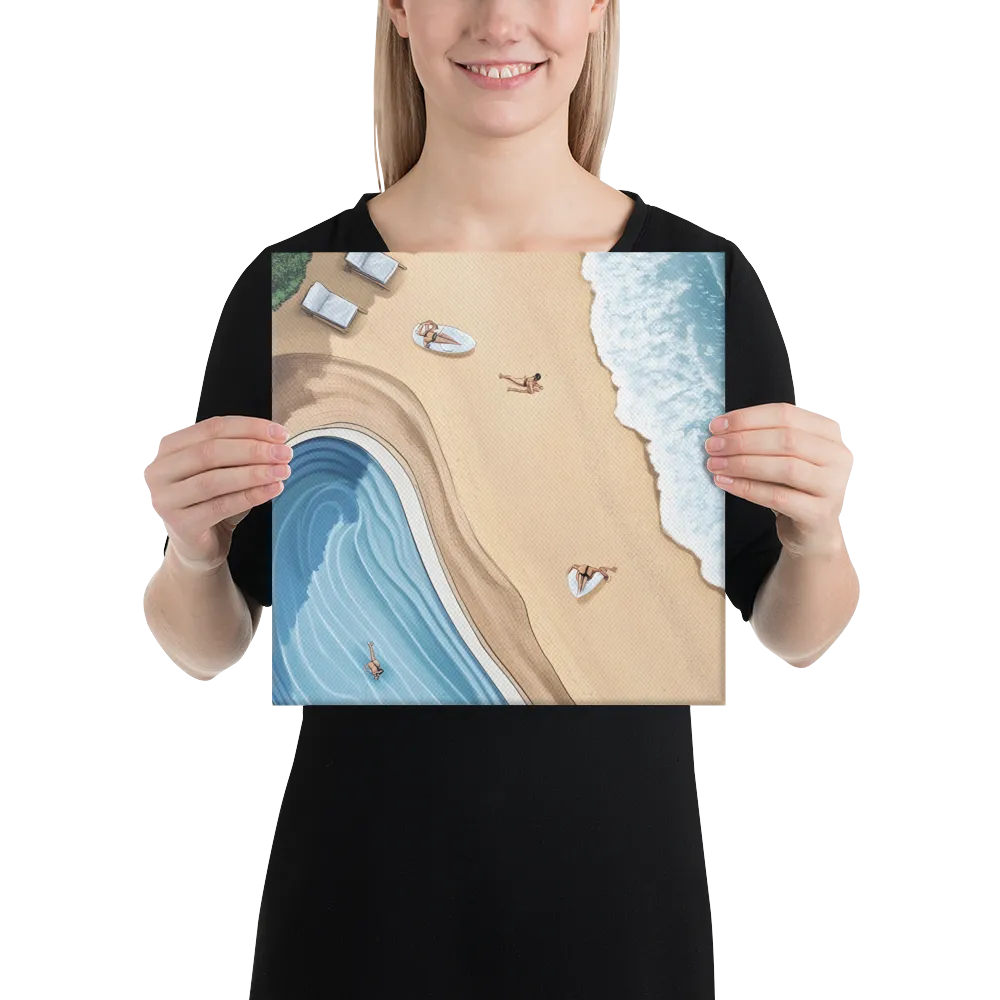 Serenity by the Shore | Canvas | 12″×12″
