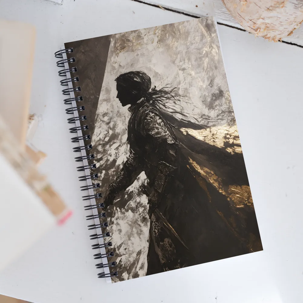 The Silhouette of Valor | Spiral Notebook