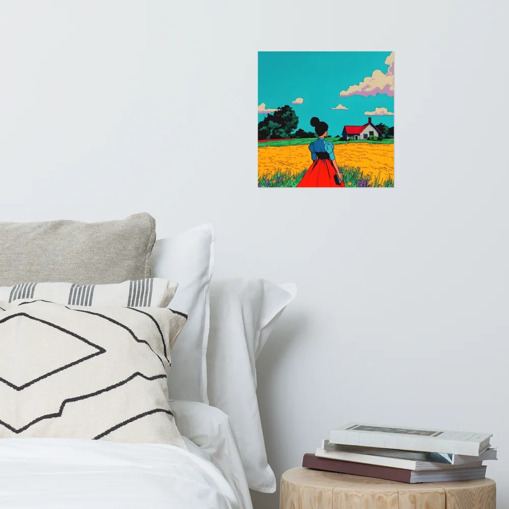 Whispers of a Sunlit Meadow | Poster | 14″×14″