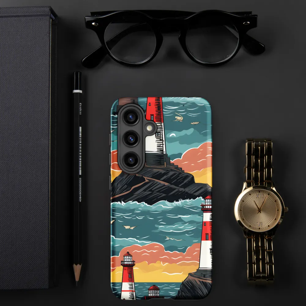 Lighthouses in a Whimsical Ocean
