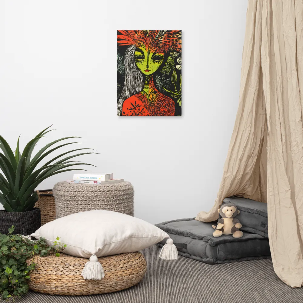 Mystical Flora: A Surreal Portrait