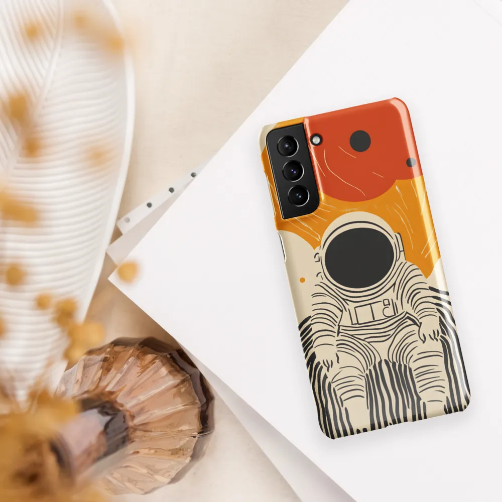 Astronaut in Cosmic Thoughts | Phone Case |  S21 Plus | Snap Case | Glossy