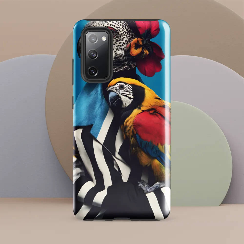 Vibrant Fusion of Flora and Fauna | Phone Case |  S20 FE | Tough Case | Glossy
