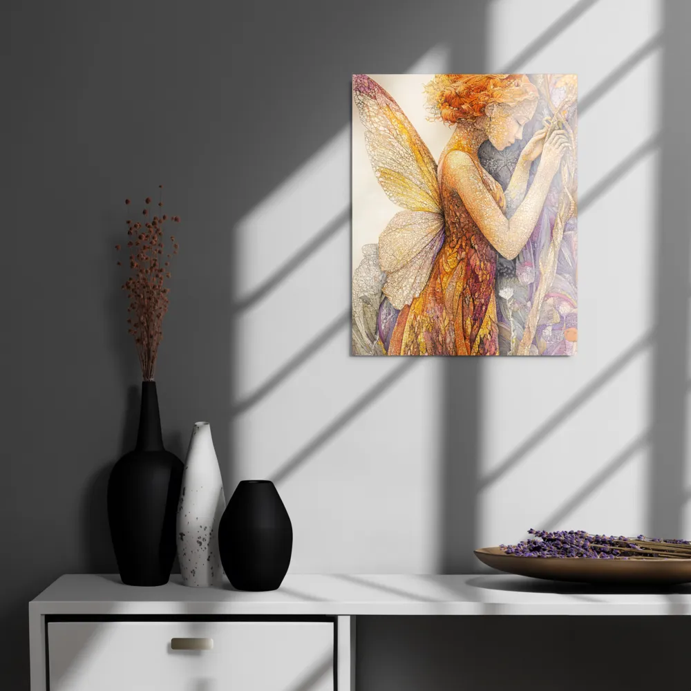 Whispers of the Frosted Meadow | Metal Print | 16″×20″