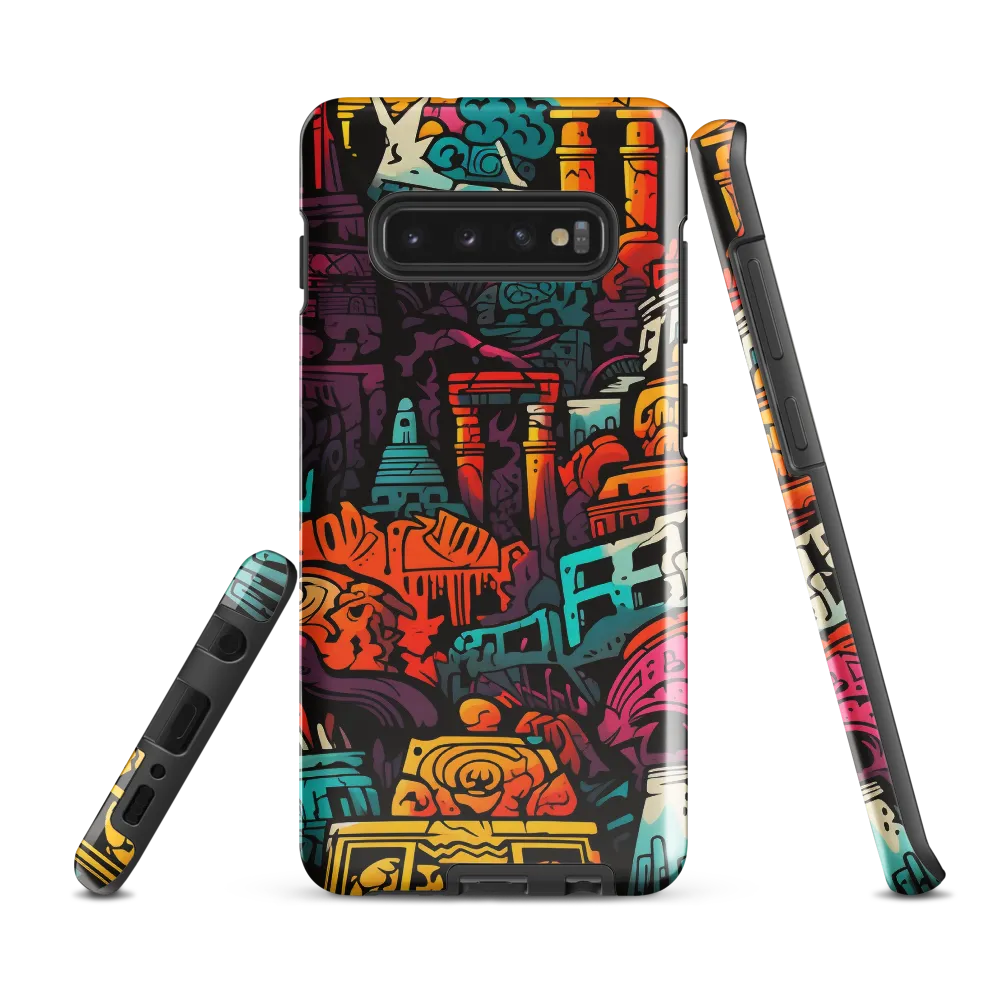 Vibrant Urban Surrealism | Phone Case |  S10 Plus | Tough Case | Glossy