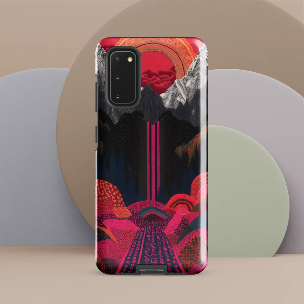 Ethereal Cascade: A Surreal Landscape