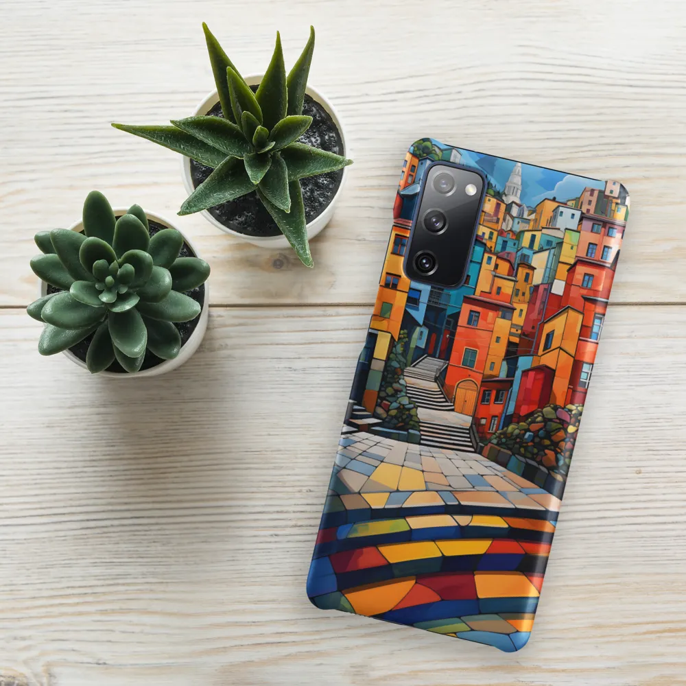 Vibrant Village: A Cubist Journey