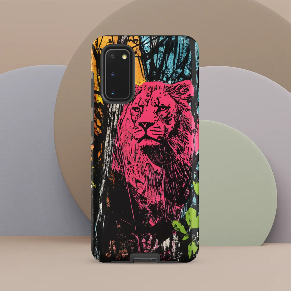 Fierce Vibrance: The Pink Lion