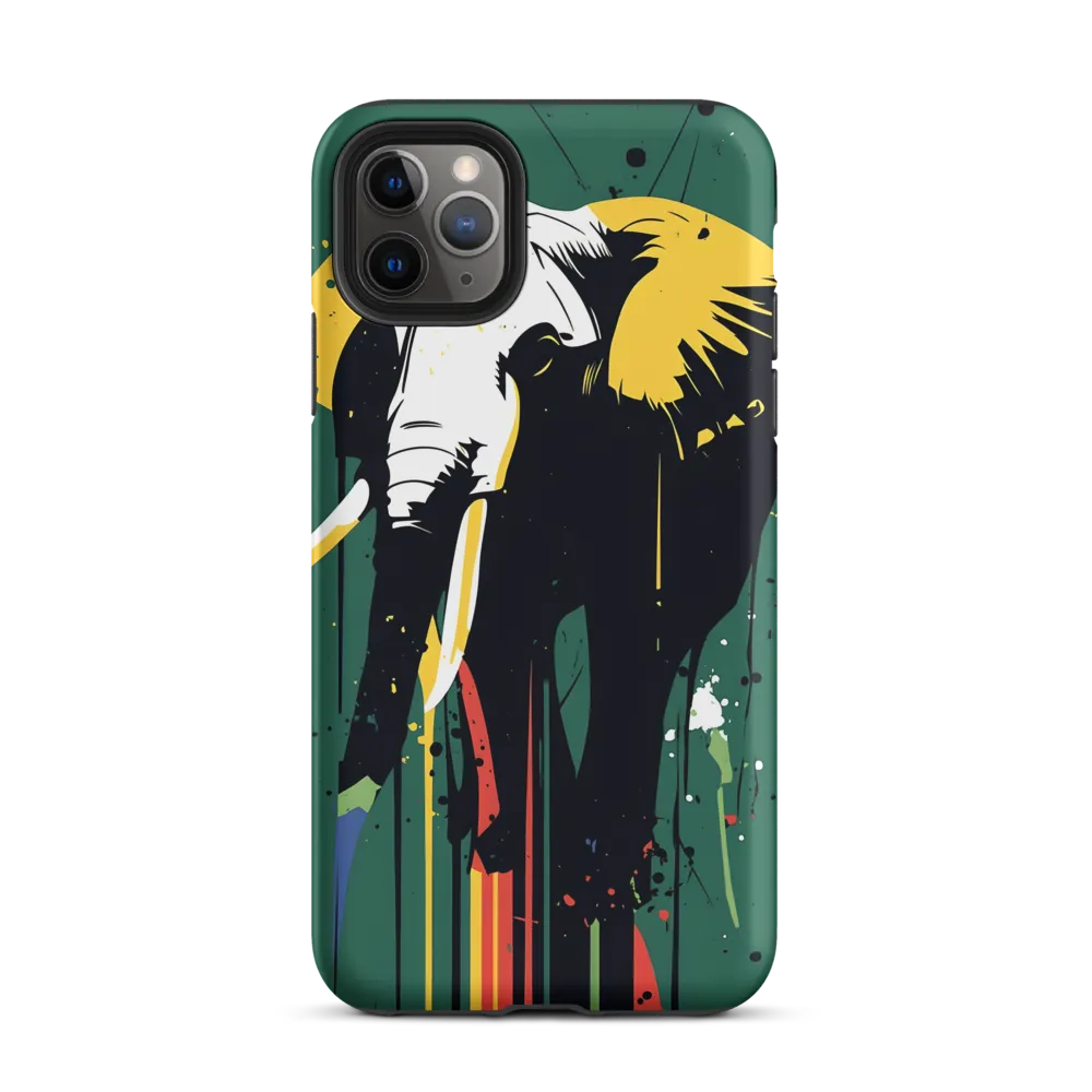Majestic Minimalism: The Colorful Elephant