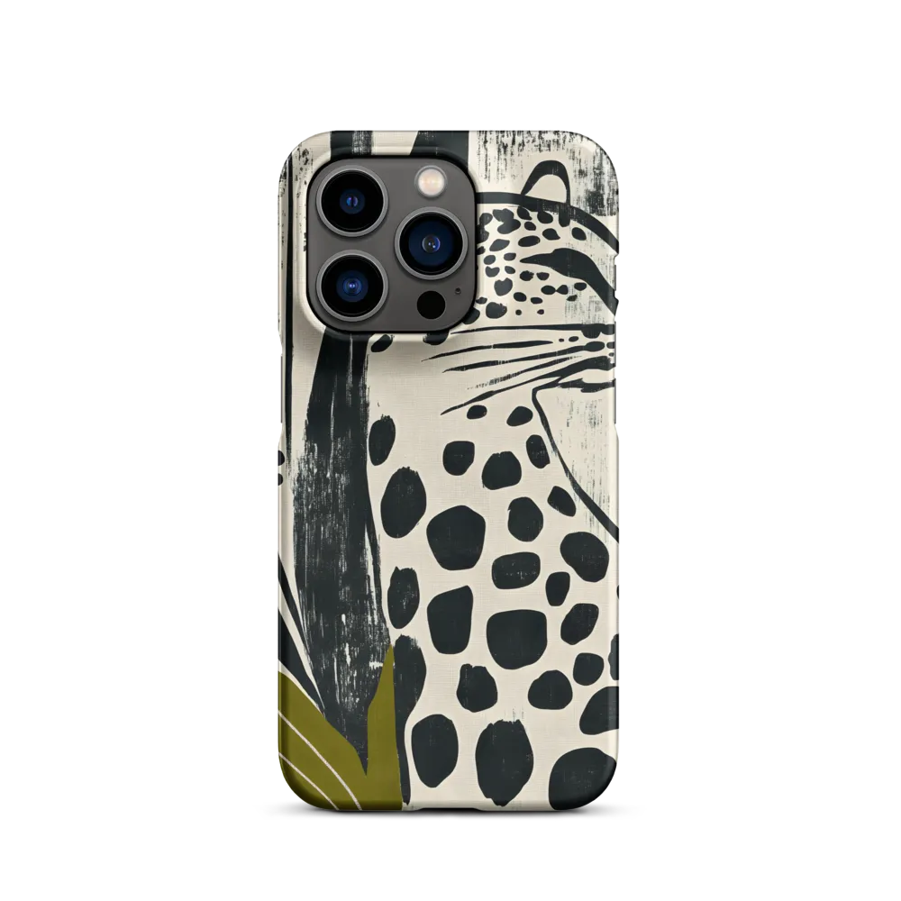 Leopard in Silhouette: A Modern Appeal | Phone Case |  14 Pro | Snap Case | Matte
