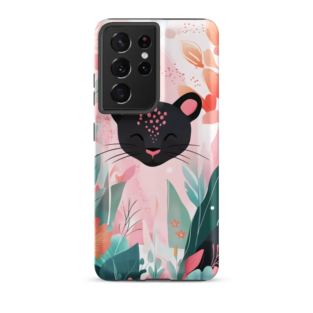 Whimsical Panther in Bloom