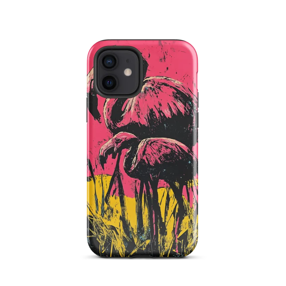 Flamingo Duet: A Pop Art Expression