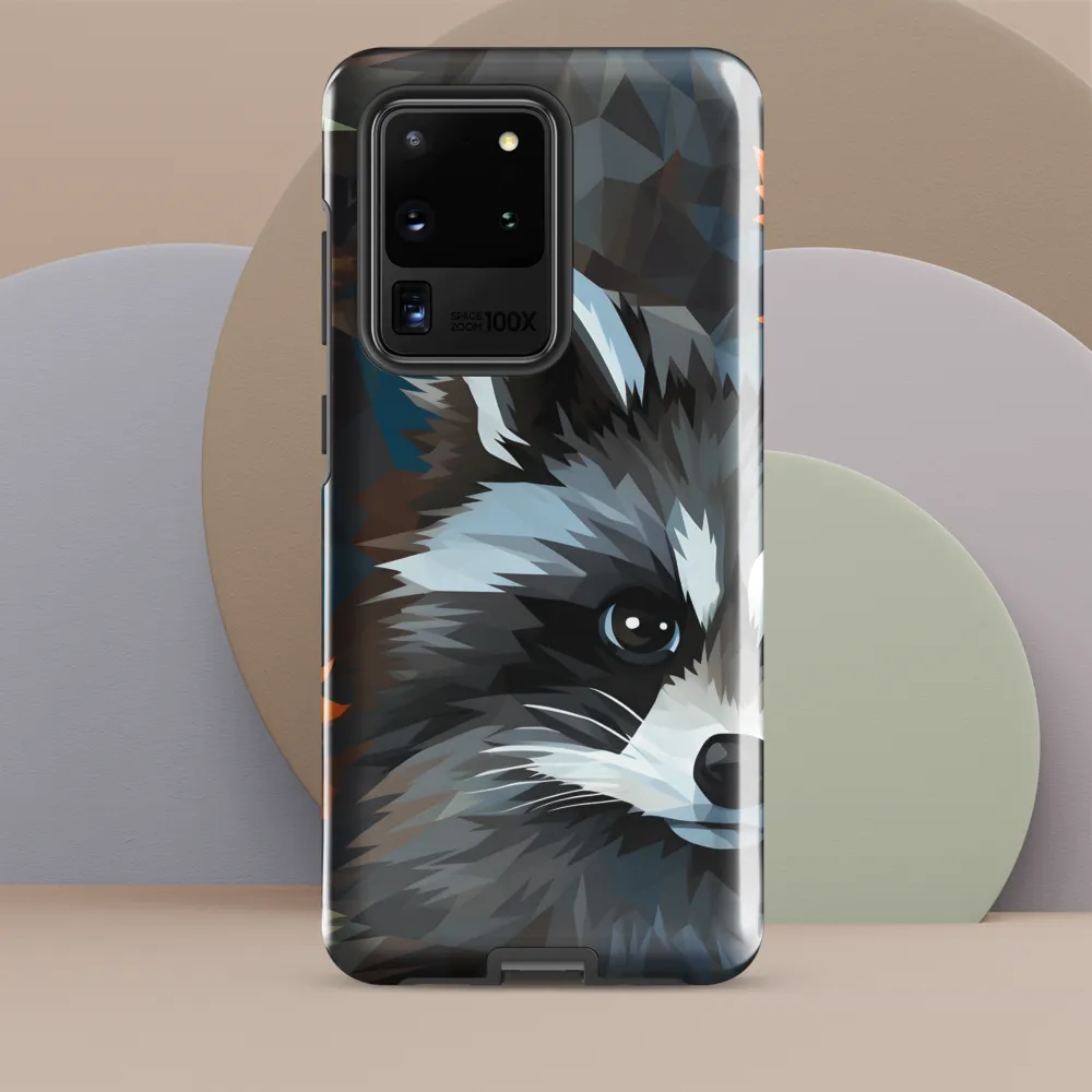 Whispers of Autumn: The Raccoon's Gaze