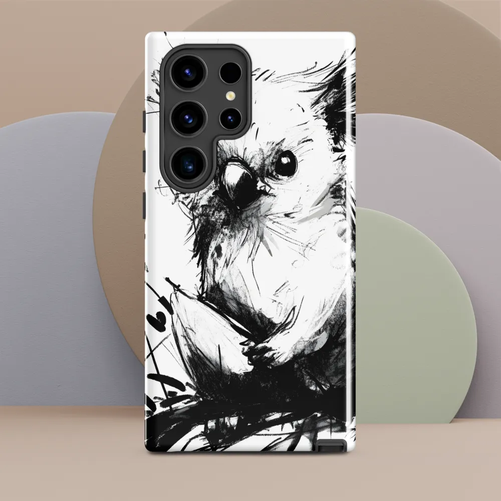 Whimsical Koala in Ink