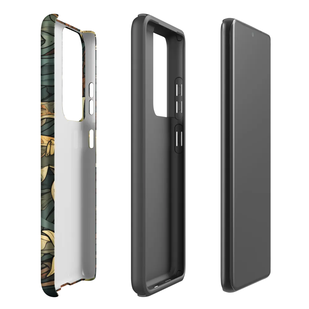 Dynamic Harmony of Sharks and Flora | Phone Case |  S21 Ultra | Tough Case | Matte