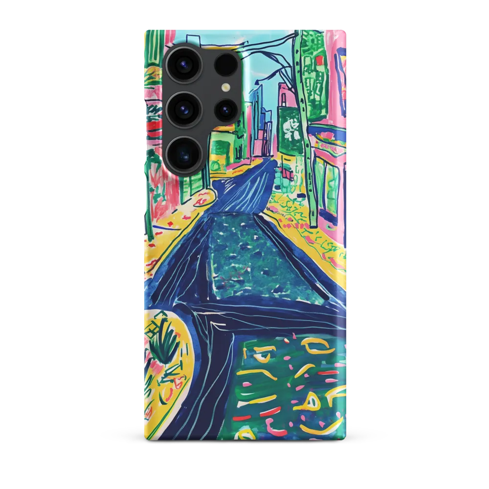 Dreamy Street in Vibrant Hues