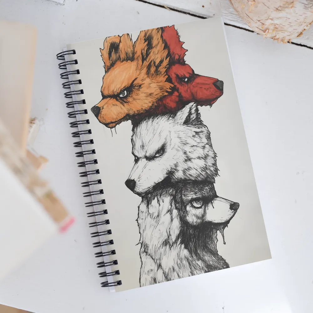 Fierce Canine Assembly | Spiral Notebook